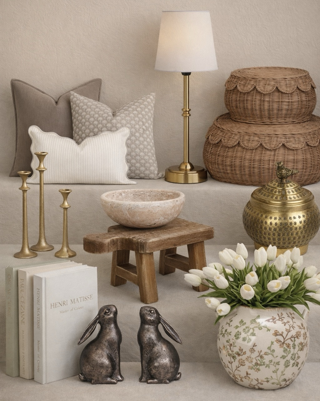 Amazon Neutral Home Finds for a Warm, Layered Look

Follow @farmtotablecreations on Instagram for more cozy, elevated home finds 🤍

These are the pieces that instantly make a space feel styled without trying too hard. From the woven baskets and brass accents to the soft neutral pillows and that perfect little wood stool… everything here layers together so effortlessly. I love mixing textures like this to create a space that feels warm, inviting, and pulled together.

Every item is budget-friendly but gives that high-end, curated look we’re all after. These are the kinds of finds you’ll use over and over in different spaces.

#pillows #homedecor #candlesticks #coffeetabledecor #decorativebowl #wickerbaskets #tablestyling #neutraldecor #livingroomdecor #coffeetable #homeaccents #decorfinds #amazonhome #amazonfinds #accentdecor #layereddecor #brassdecor #throwpillows #springdecor #everydaydecor

#LTKHome #LTKSaleAlert