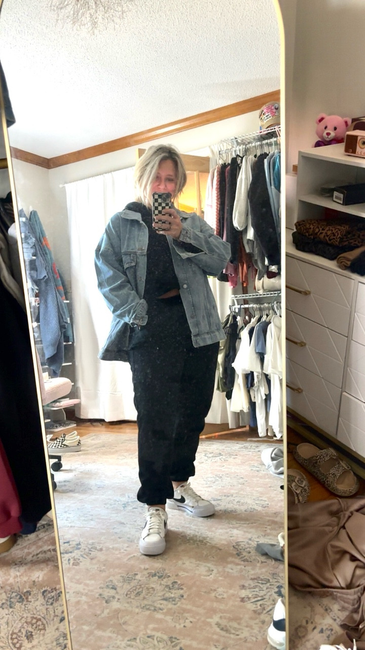 She is comfy and she is cute
Joggers: Large
Hoodie: Large
Jacket: Largee

#LTKmomlife #LTKootd #LTKMidsize