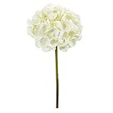 Nearly Natural 19in. Hydrangea Artificial (Set of 3) Silk Flowers, White | Amazon (US)