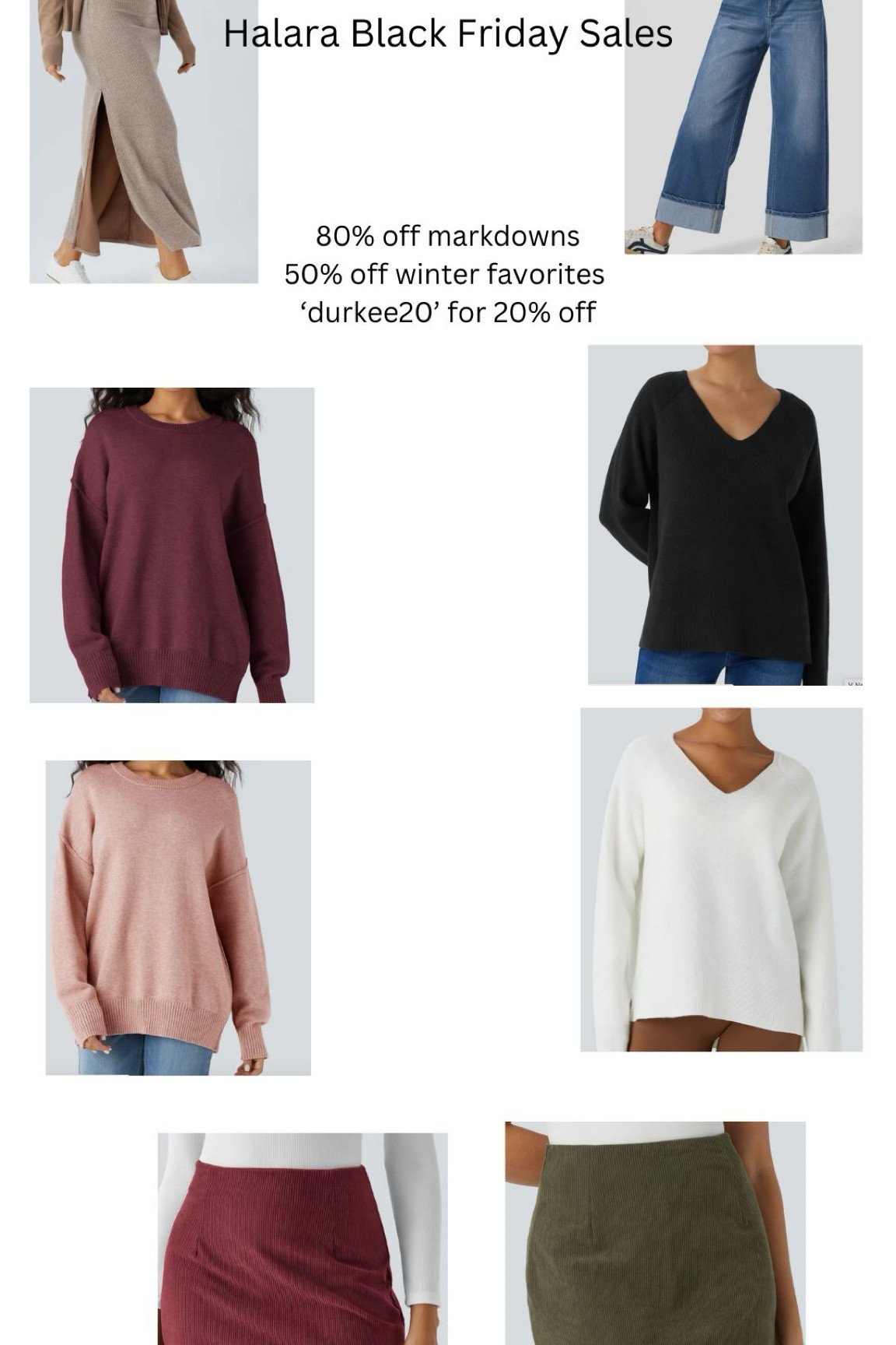 Halara Black Friday!!! use 'durkee20' for 20% off!! 

#LTKHoliday #LTKStyleTip #LTKCyberWeek