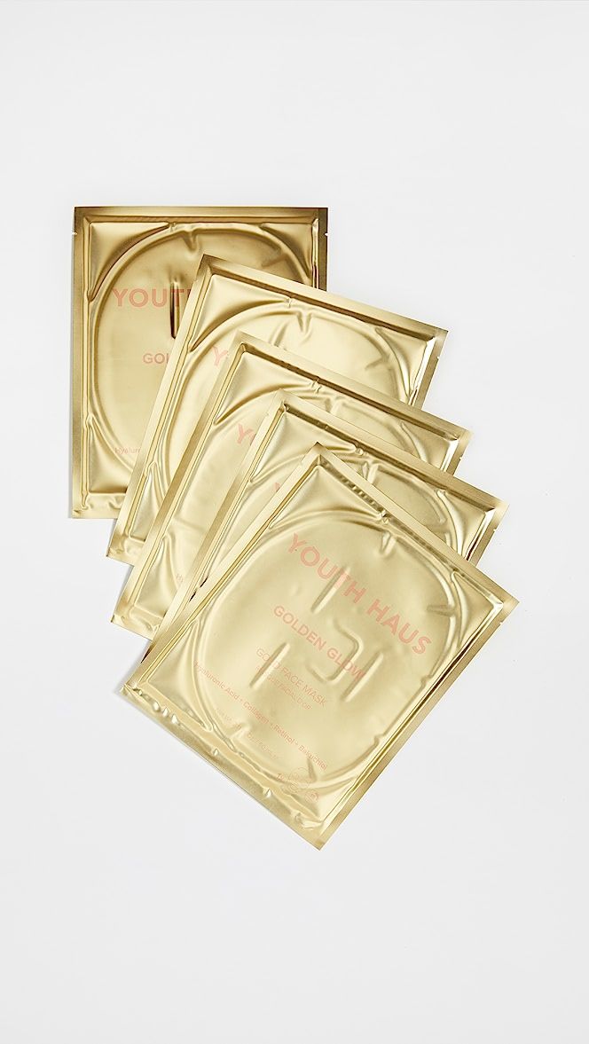 Youth Haus Gold Face Mask 5 Pack | Shopbop