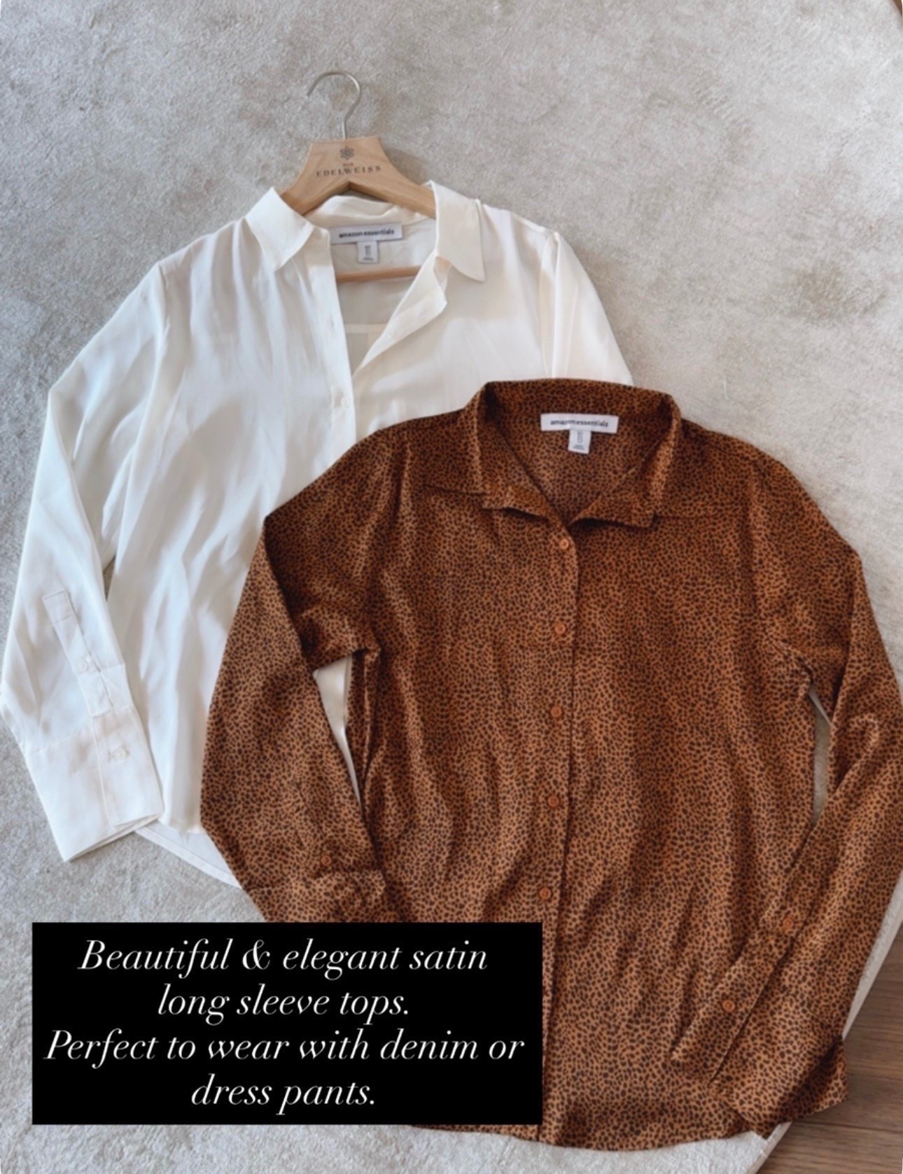 Gorgeous satin top . Elegant & timeless 
Perfect for a holiday outfit idea 



#LTKootd #LTKSeasonal #LTKU