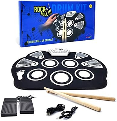 MukikiM Rock And Roll It - Drum. Flexible, Completely Portable, battery OR USB powered, 2 Drum St... | Amazon (US)