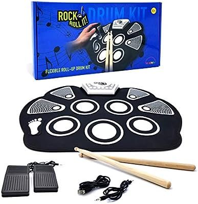 MukikiM Rock And Roll It - Drum. Flexible, Completely Portable, battery OR USB powered, 2 Drum St... | Amazon (US)