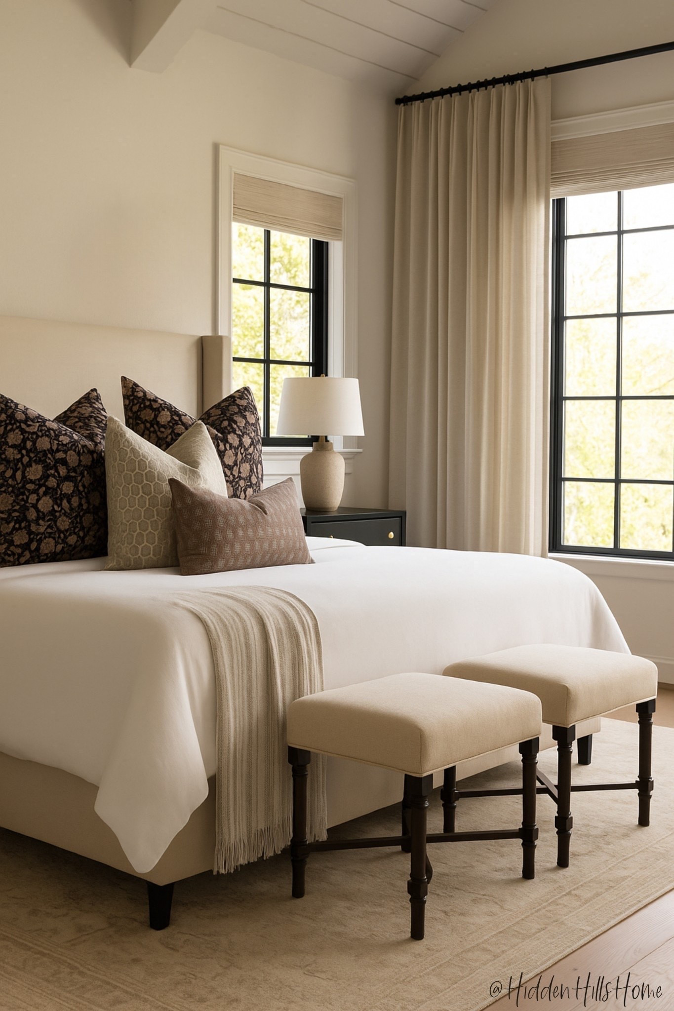 Master bedroom decor ideas, cozy bedroom mood board, Tilly bed, home decor ideas, nightstands, bedding, dreamy bedroom design, bedroom rug, curtains, dresser #bedroom

#LTKHome #LTKSaleAlert