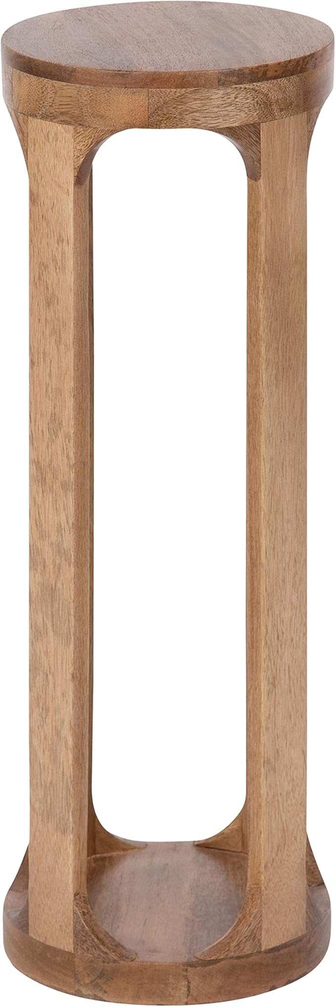 Kate and Laurel Dahl Wooden Round Drink Table, 8 x 23, Natural Brown, Transitional Boho Circle Wo... | Amazon (US)