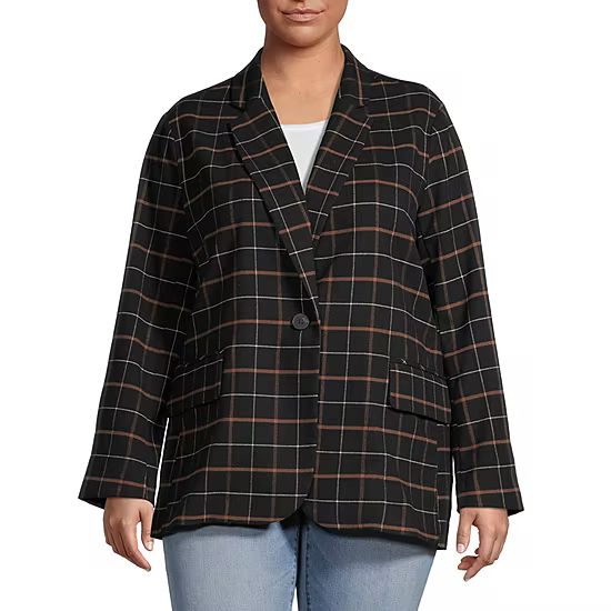 new!a.n.a Womens Regular Fit Blazer-Plus | JCPenney