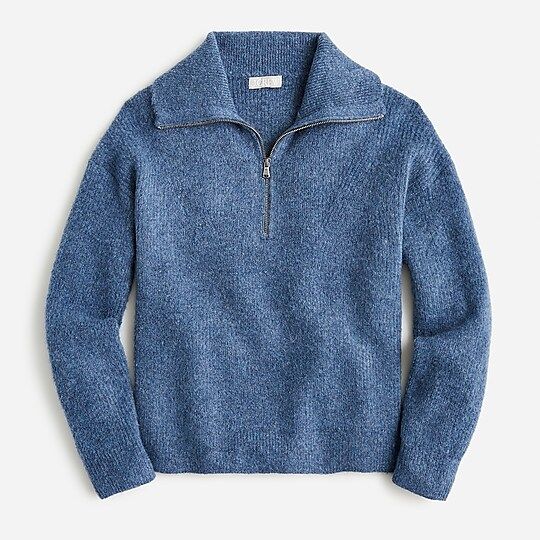 Half-zip stretch wool sweater | J.Crew US