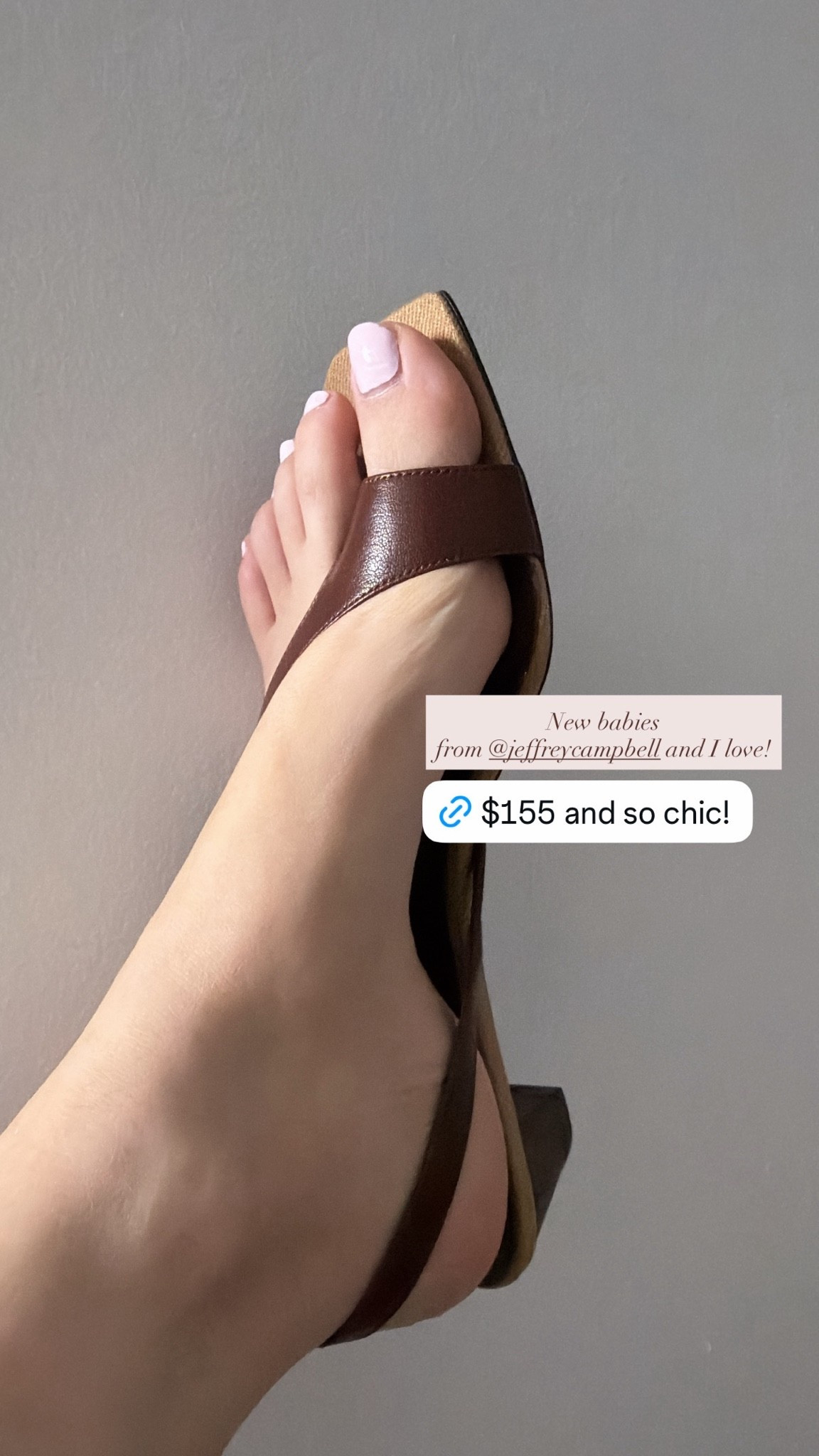 [![New brown leather Sandall from Jeffrey Campbell that I love! — daily edit cover from Found by Em