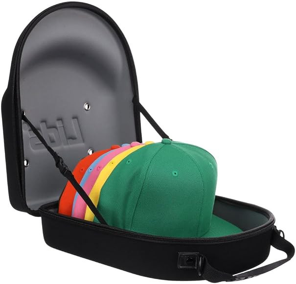 Lids Cap Luggage Container(Black Exterior/Grey Interior) - Durable Storage for Baseball Caps, Hat... | Amazon (US)