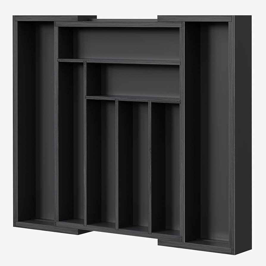 Pipishell Bamboo Expandable Drawer Organizer for Utensils Holder, Adjustable Cutlery Tray, Wood D... | Amazon (US)