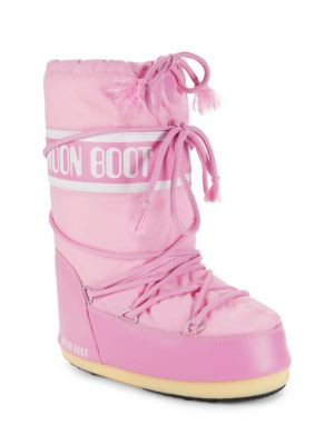 Moon Boot Kid's Icon Logo Snow Boots on SALE | Saks OFF 5TH | Saks Fifth Avenue OFF 5TH