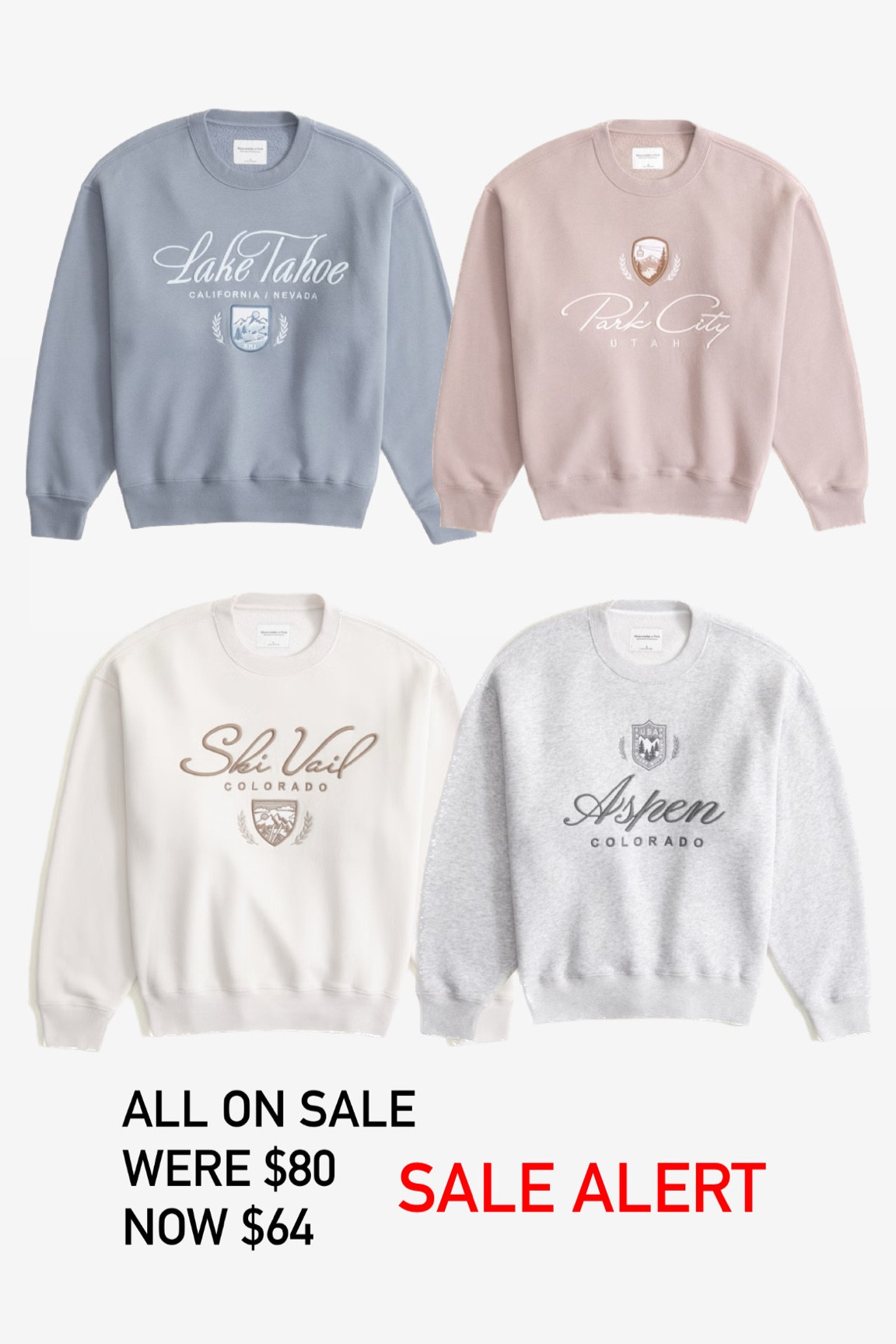 sale alert on ski destination sweatshirt 

Ski clothing needs gift guide for her for skiing girl sweatshirt ideas for her vintage sweatshirt 

#LTKsalealert #LTKGiftGuide #LTKHoliday