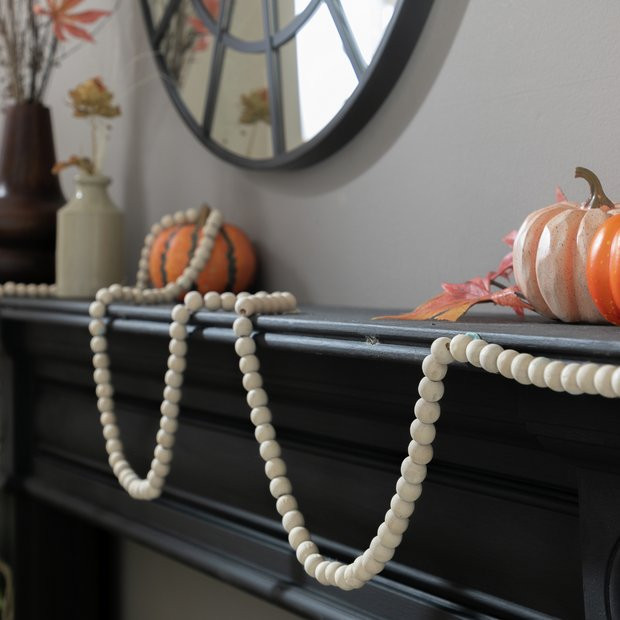 Argos Home Wooden Bead Halloween Garland | argos.co.uk