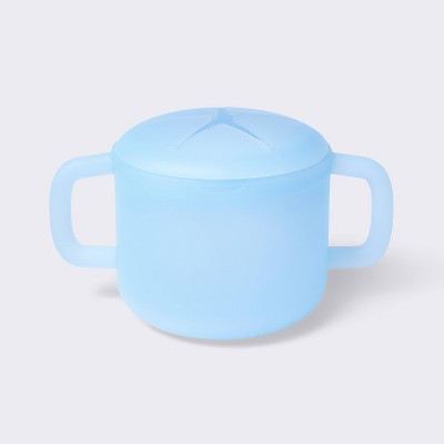 Silicone Snack Cup with Removable Lid - Blue - Cloud Island™ | Target