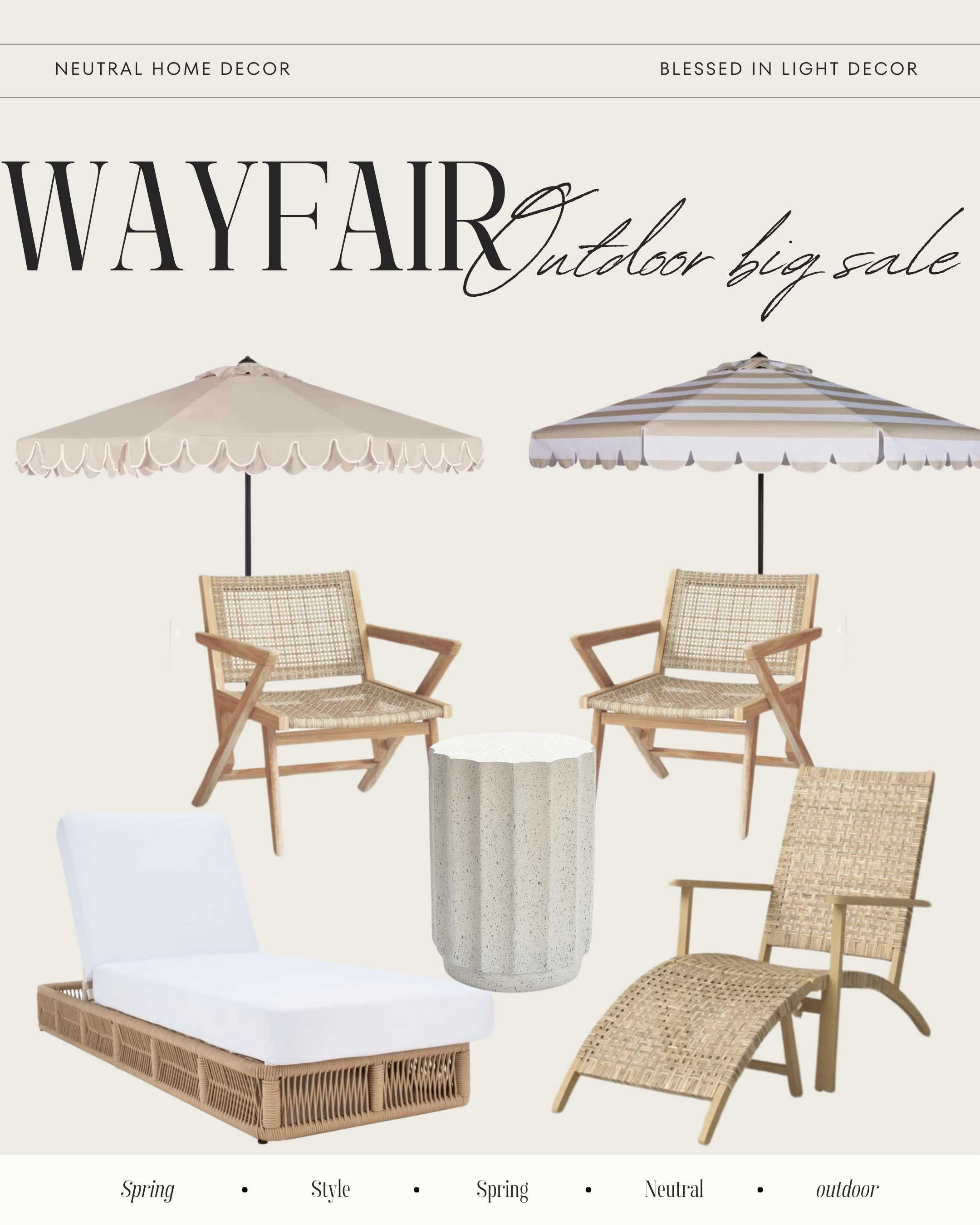 Wayfair big outdoor sale!!#spring2024 #walmarthome #deals #spring #home #homedecor #neutraldecor #neutralstyle 

#LTKhome #LTKsalealert #LTKstyletip