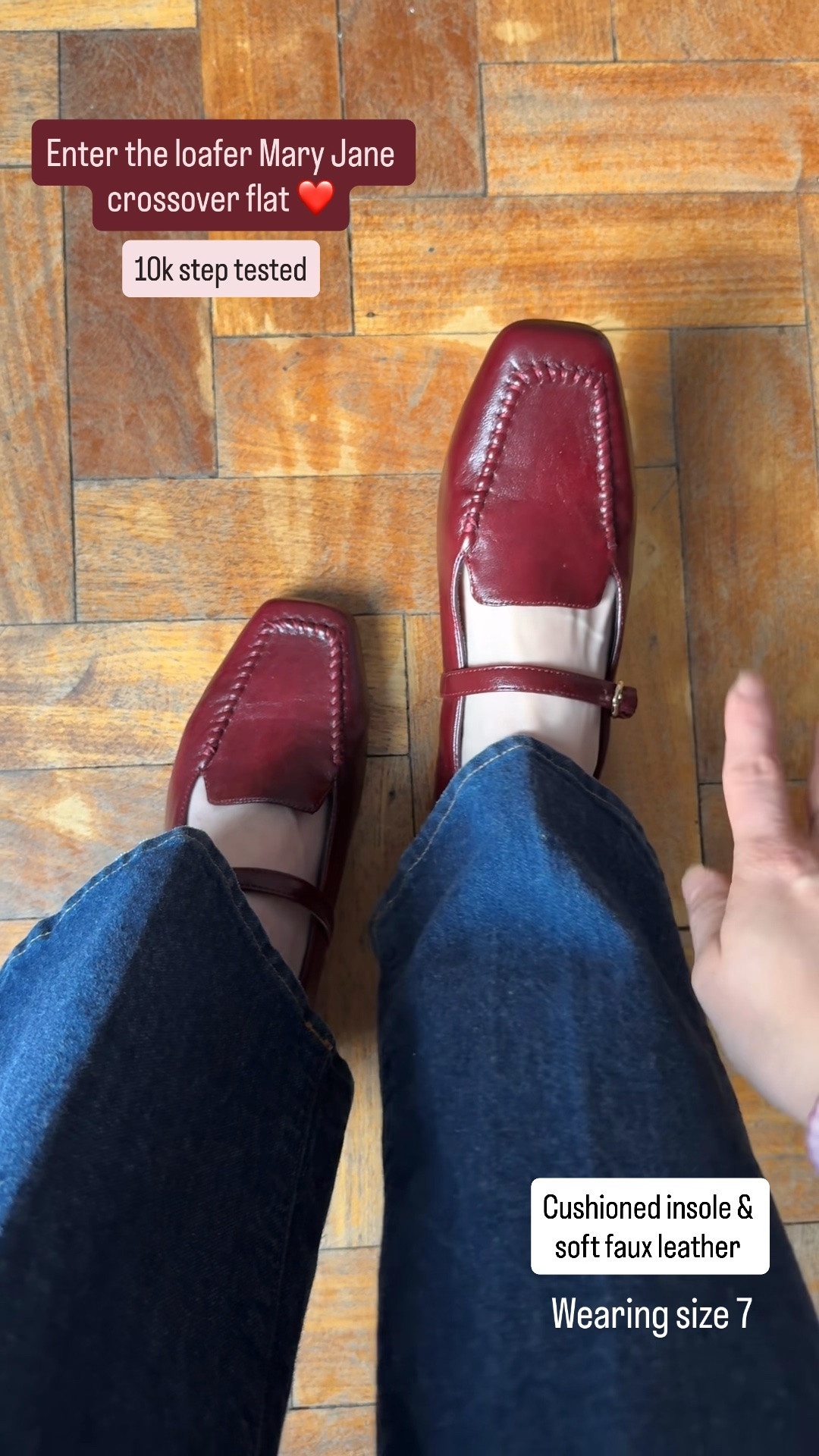 Fall transition loafer/ Mary Jane shoes to wear now and later. Wearing size 7 so buttery soft you’d swear it was real leather. Cushioned insole too for extra comfort 10k step tested

#LTKootd #LTKWorkwear #LTKTravel