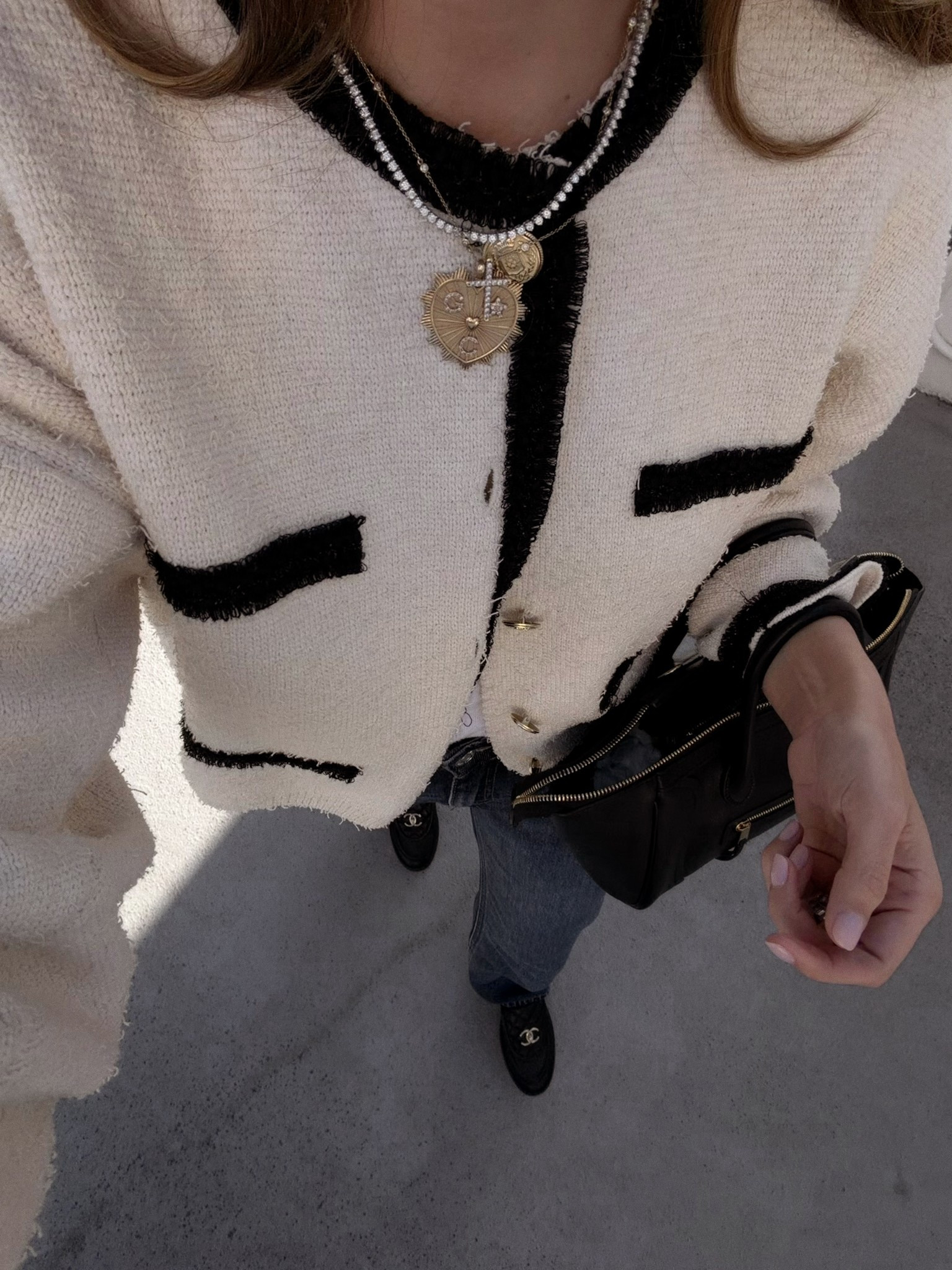 Mango Cardigan— Size Small // Mid Rise Jeans // Spring Fashion // Spring Sweaters // Chanel Loafers 

#LTKootd #LTKSeasonal