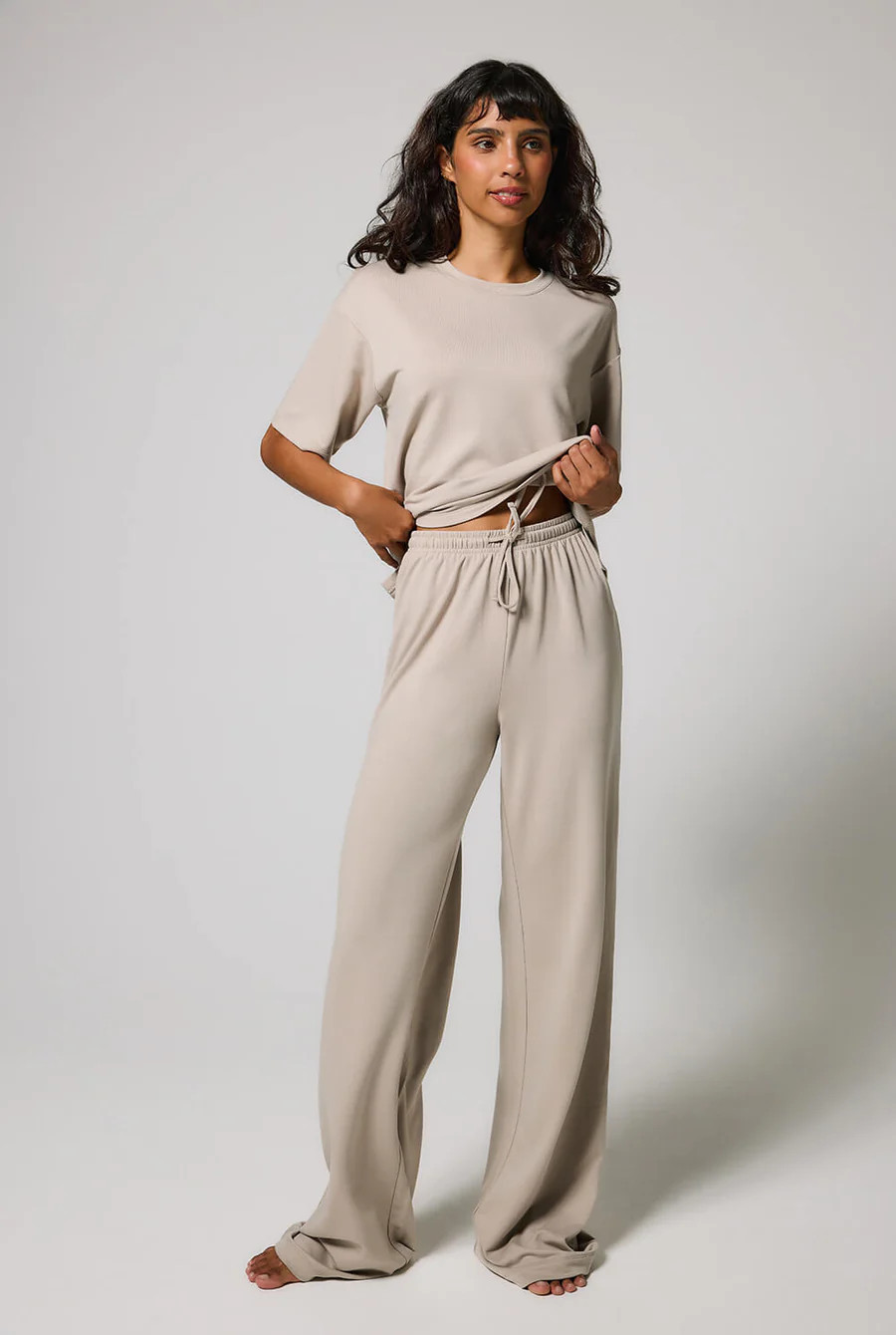Soft Touch Wide Leg Lounge Set | LOVALL