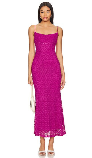 x REVOLVE Adoni Midi Dress in Magenta | Revolve Clothing (Global)