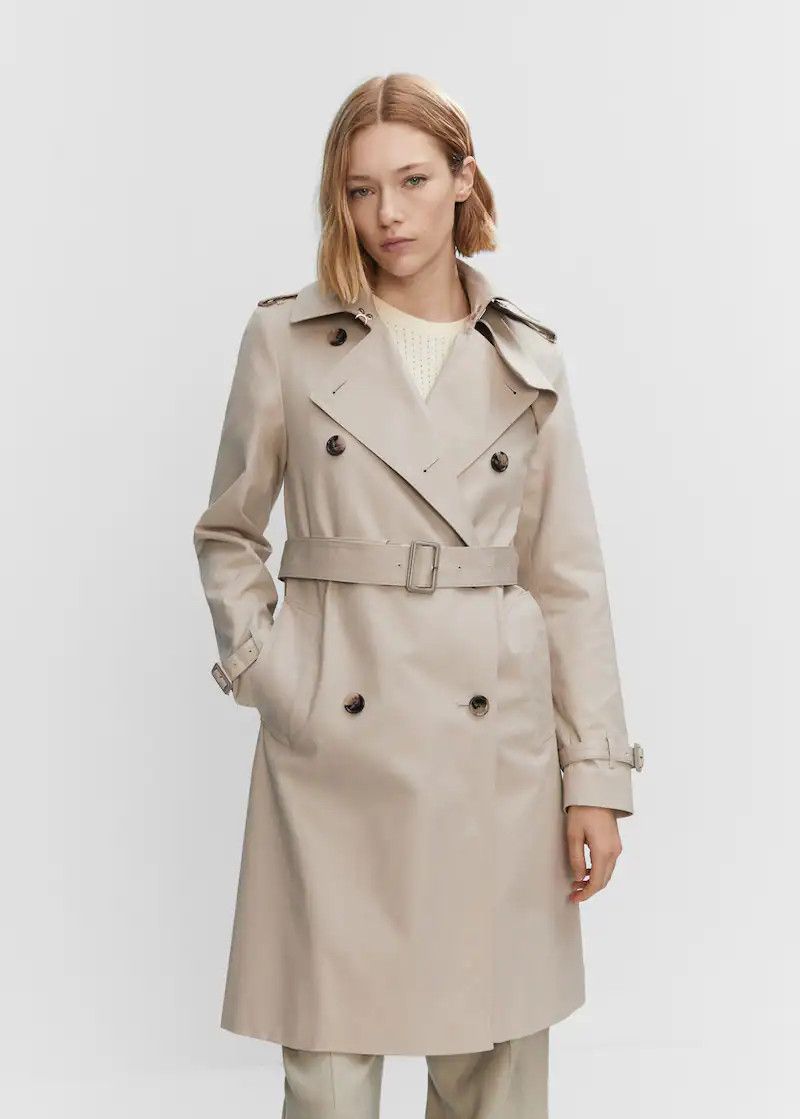 Cotton classic trench coat | MANGO (US)