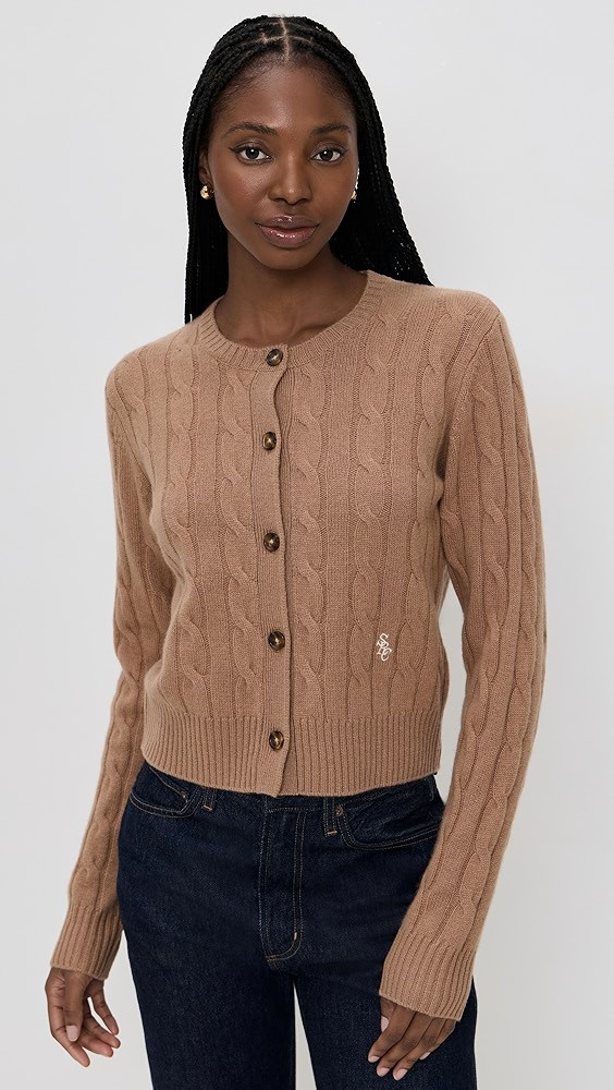 Cable Knit Cashmere Cardigan | Shopbop
