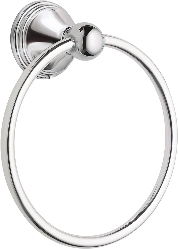 Moen DN8486CH Preston Collection Bathroom Hand -Towel Ring, Polished Chrome | Amazon (US)