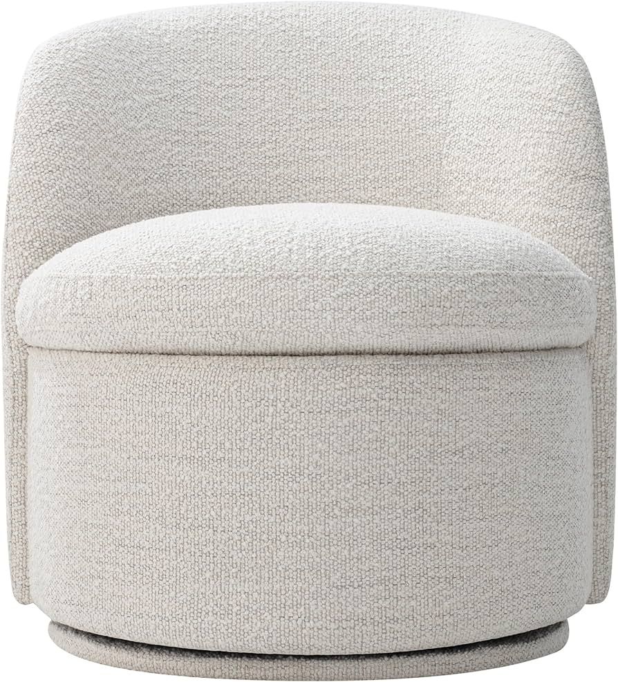 CHITA Swivel Barrel Chair, Comfy Boucle Accent Chair for Living Room, Cream | Amazon (US)