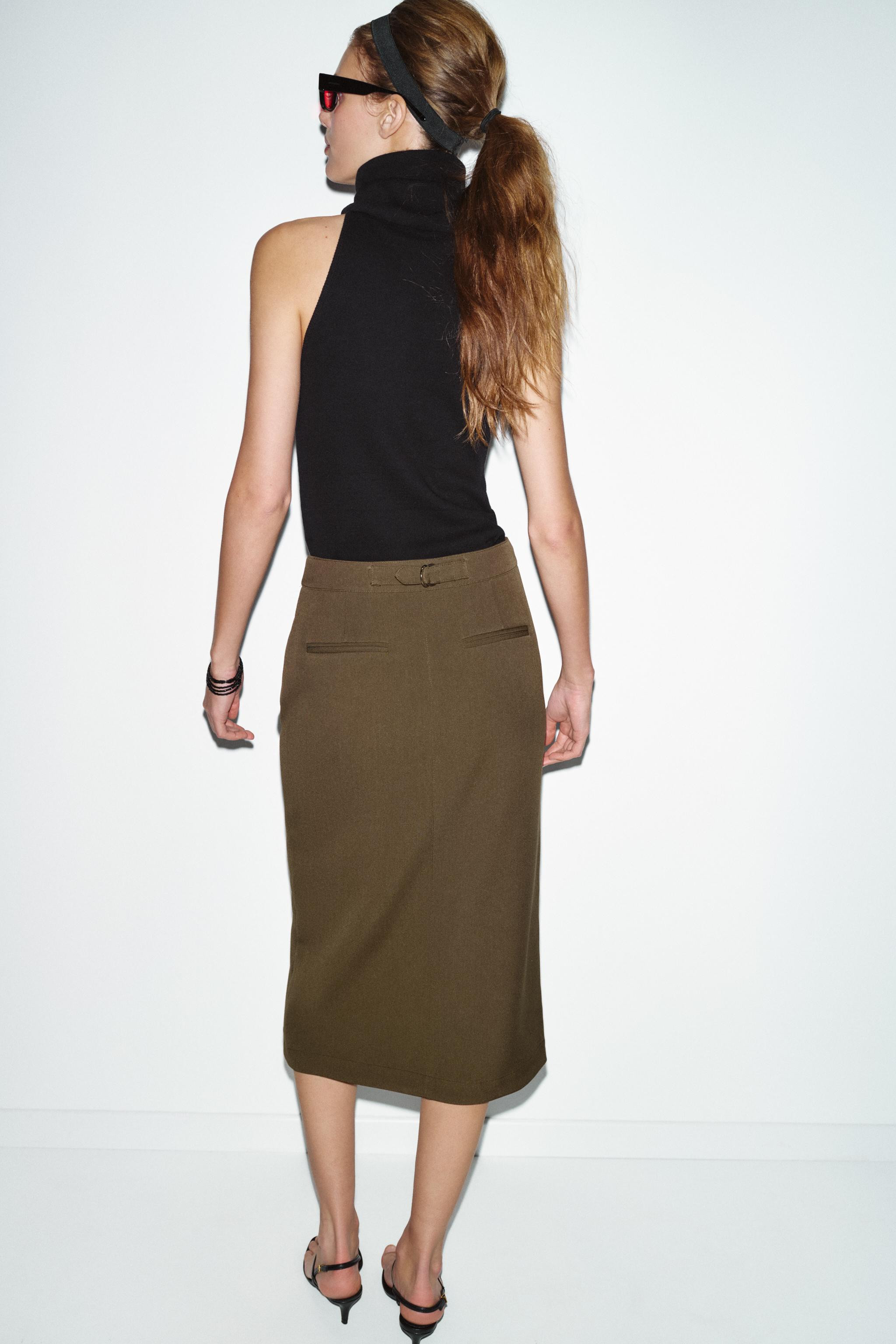PENCIL MIDI SKIRT | Zara UK