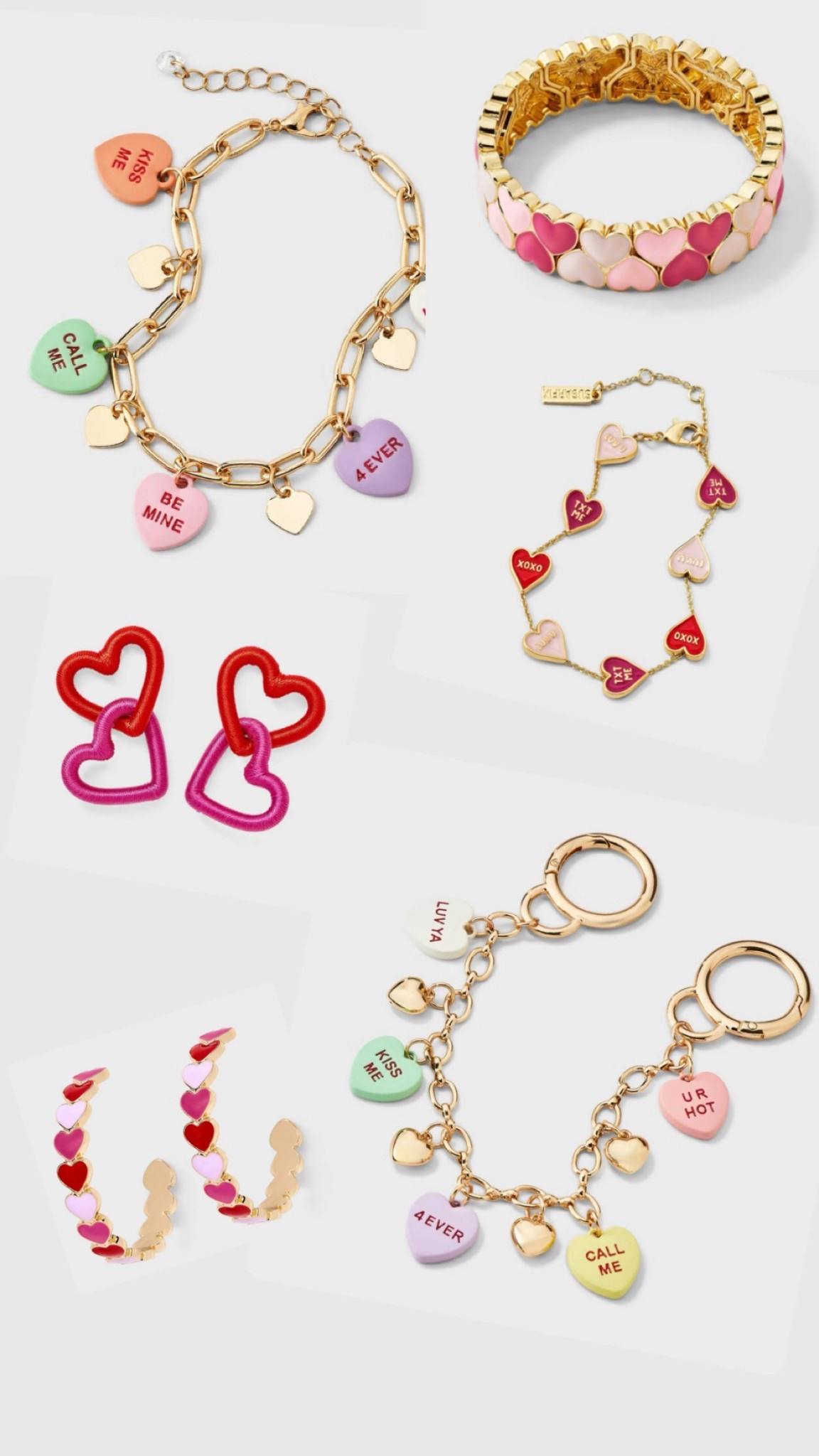 Fun Valentine Jewelry Earrings, bag charms and bracelets 

#LTKSeasonal #LTKSaleAlert #LTKFindsUnder50