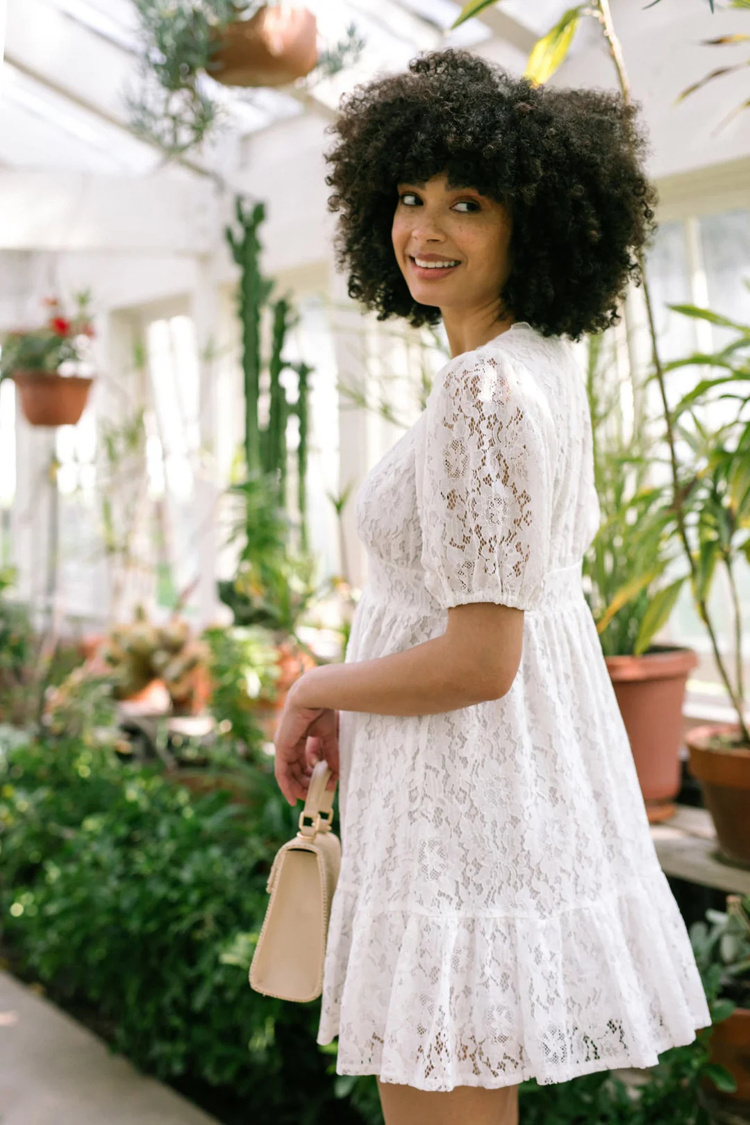 Josephine Lace Mini Dress | Morning Lavender