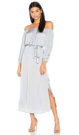 Bardot Off Shoulder Dress in Dove | Revolve Clothing
