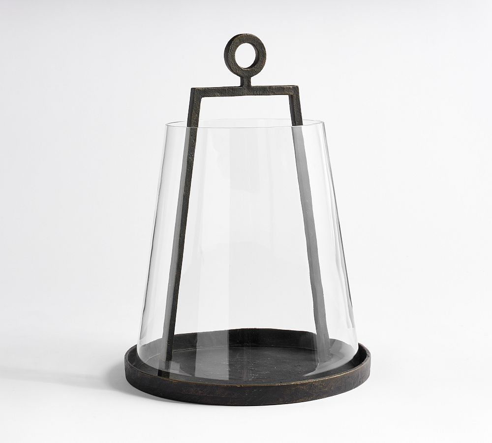 Easton Forged-Iron Outdoor Lantern - Bronze | Pottery Barn (US)