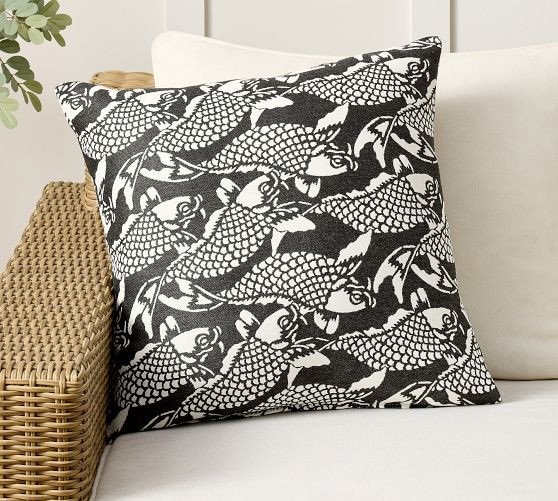 Koi Fish Outdoor Pillow | Pottery Barn (US)