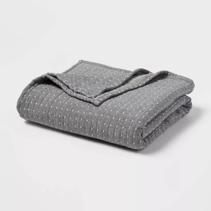 Oversized Reversible Matelasse Throw Gray - Threshold™ | Target
