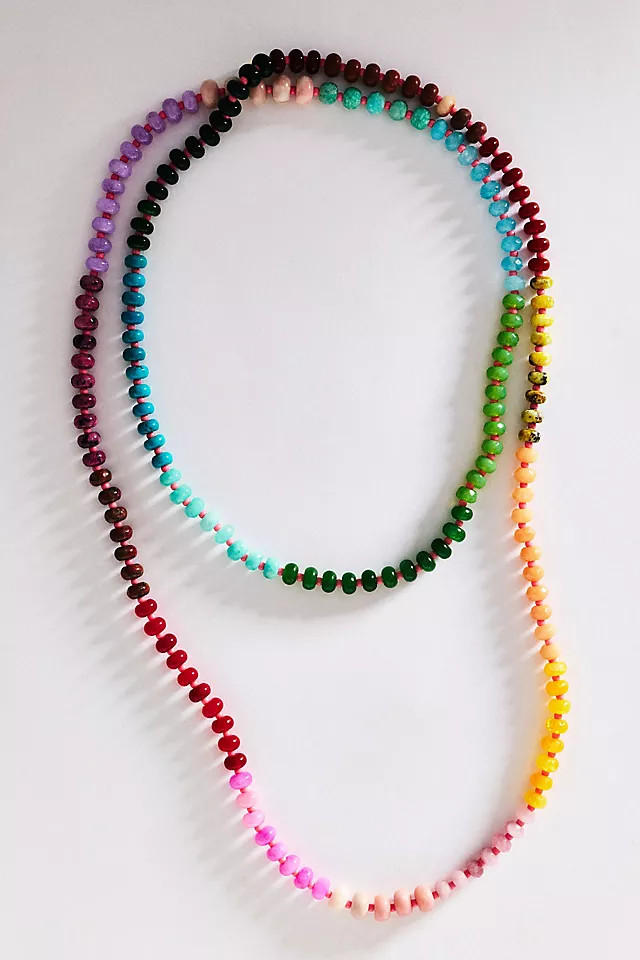 Beaded Rainbow Necklace | Anthropologie (US)