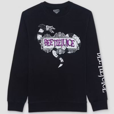 Men's Beetlejuice Graphic Sweatshirt - Black | Target