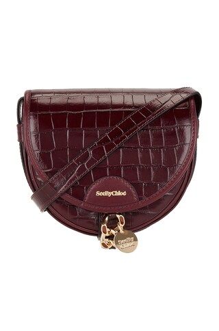 See By Chloe Mara Small Saddle Bag in Darkened Brown from Revolve.com | Revolve Clothing (Global)