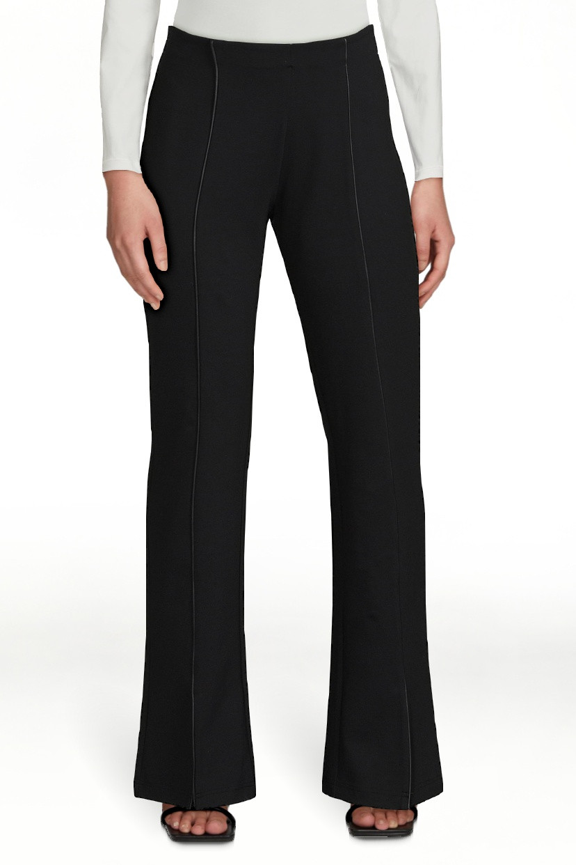 Scoop Women's Flared Leg Ponte Pants, Sizes XS-2XL | Walmart (US)