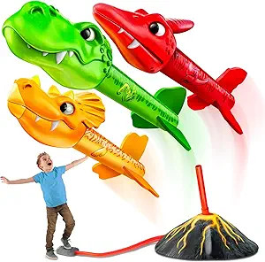 MindSprout Dino Blasters, Rocket Launcher for Kids - Launch up to 100 ft. Birthday Gift, for Boys... | Amazon (US)