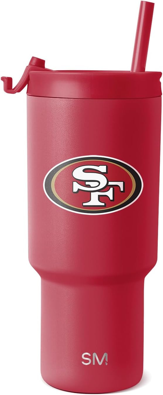 Simple Modern San Francisco 49ers Tumbler with Flip Lid, Straw 30oz | NFL | Amazon (US)