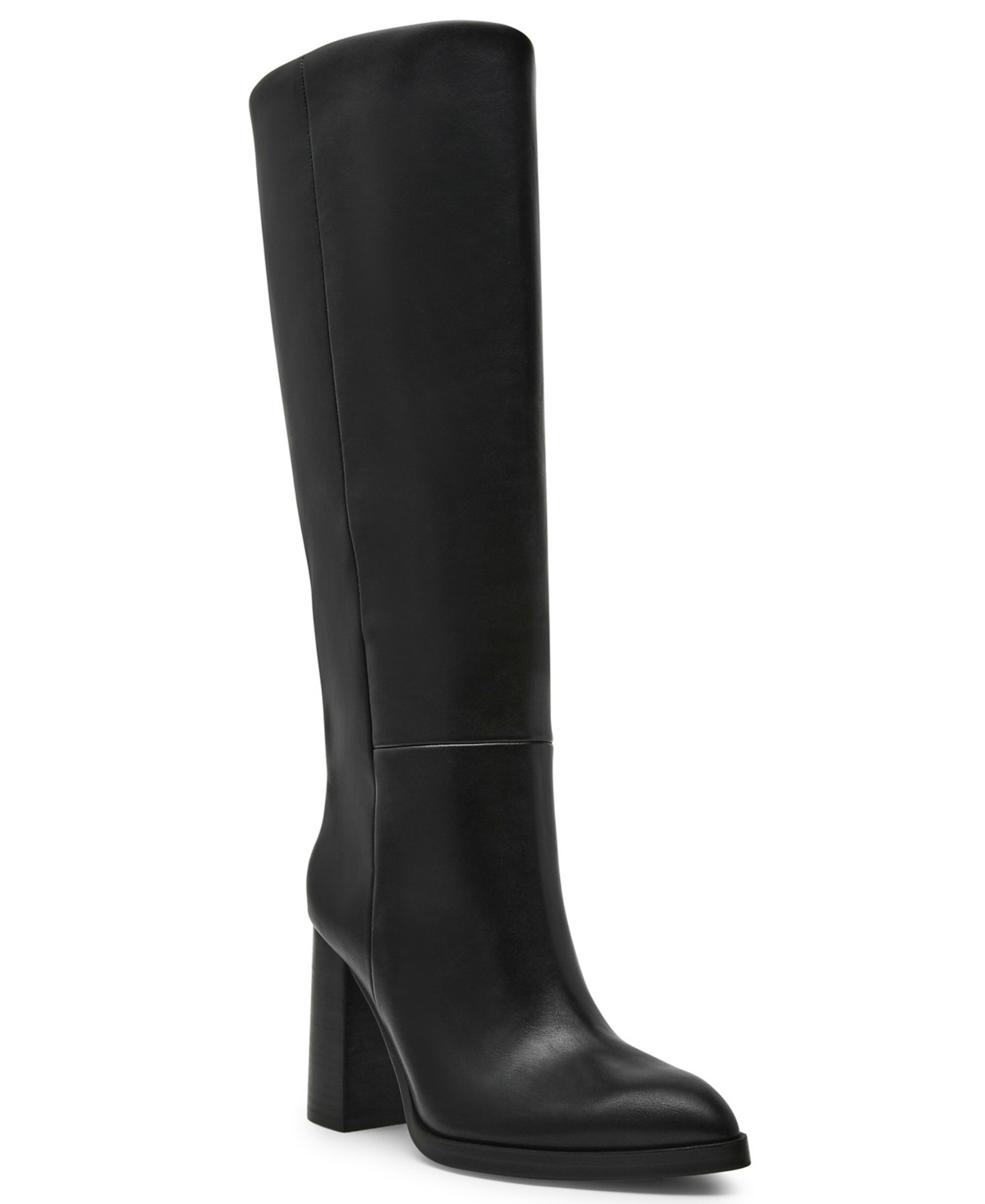 Dv Dolce Vita Women's Bardonny Wide-Calf Tall Block Heel Dress Boots - Black Smooth | Macy's