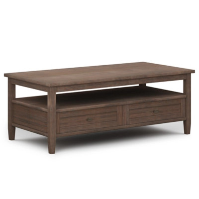 Warm Shaker Rectangle Rustic Coffee Table | Ashley Homestore