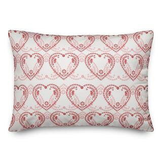 Red & Pink Interlocking Hearts Throw Pillow By Designs Direct | 14" x 20" | Michaels® | Michaels Stores