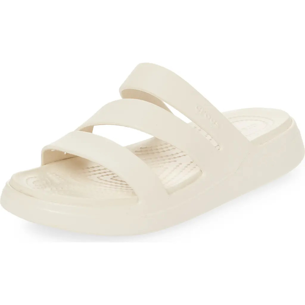 CROCS Getaway Waterproof Strappy Slide Sandal in Stucco at Nordstrom, Size 4 | Nordstrom