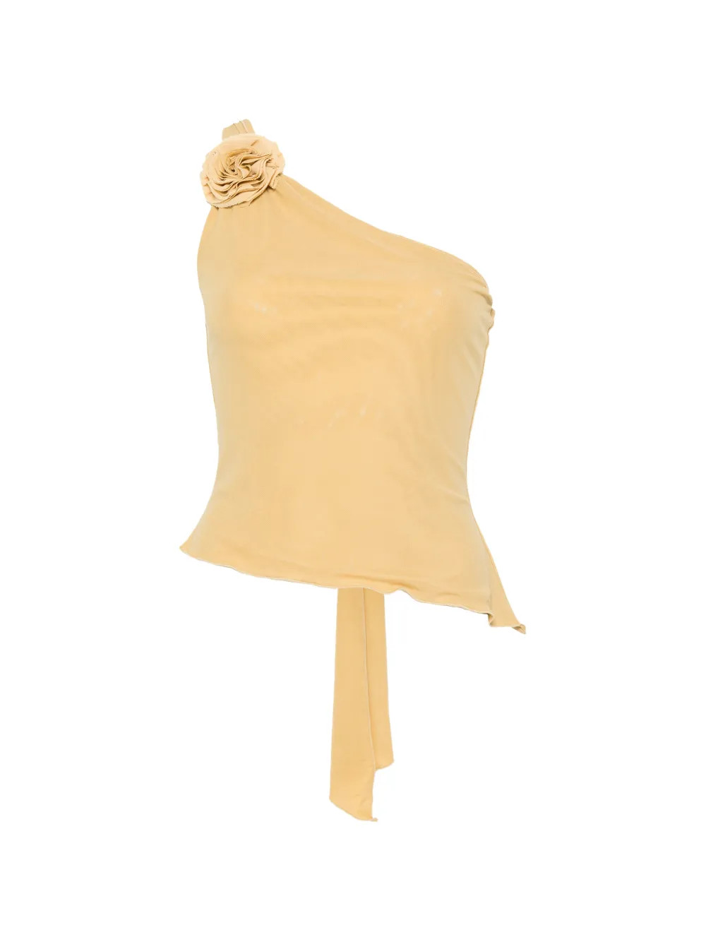 Posse Cynthia flower-appliqué Top | Yellow | FARFETCH UK | Farfetch Global