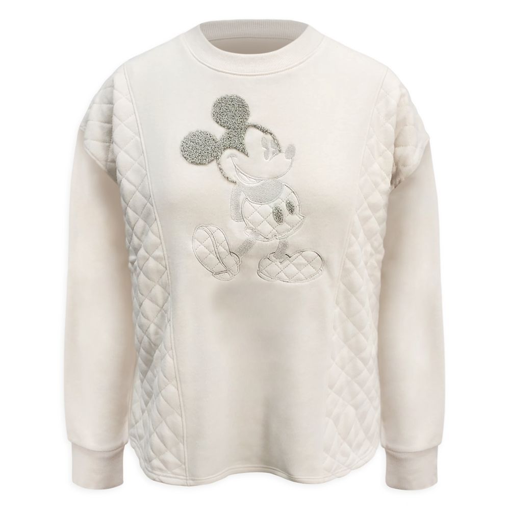 Mickey Mouse Quilted Pullover for Adults – Cream | shopDisney | Disney Store