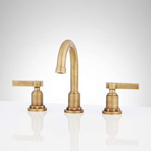 Signature Hardware 482747 Greyfield 1.2 GPM Widespread Bathroom Faucet with Metal Lever Handles a... | Amazon (US)
