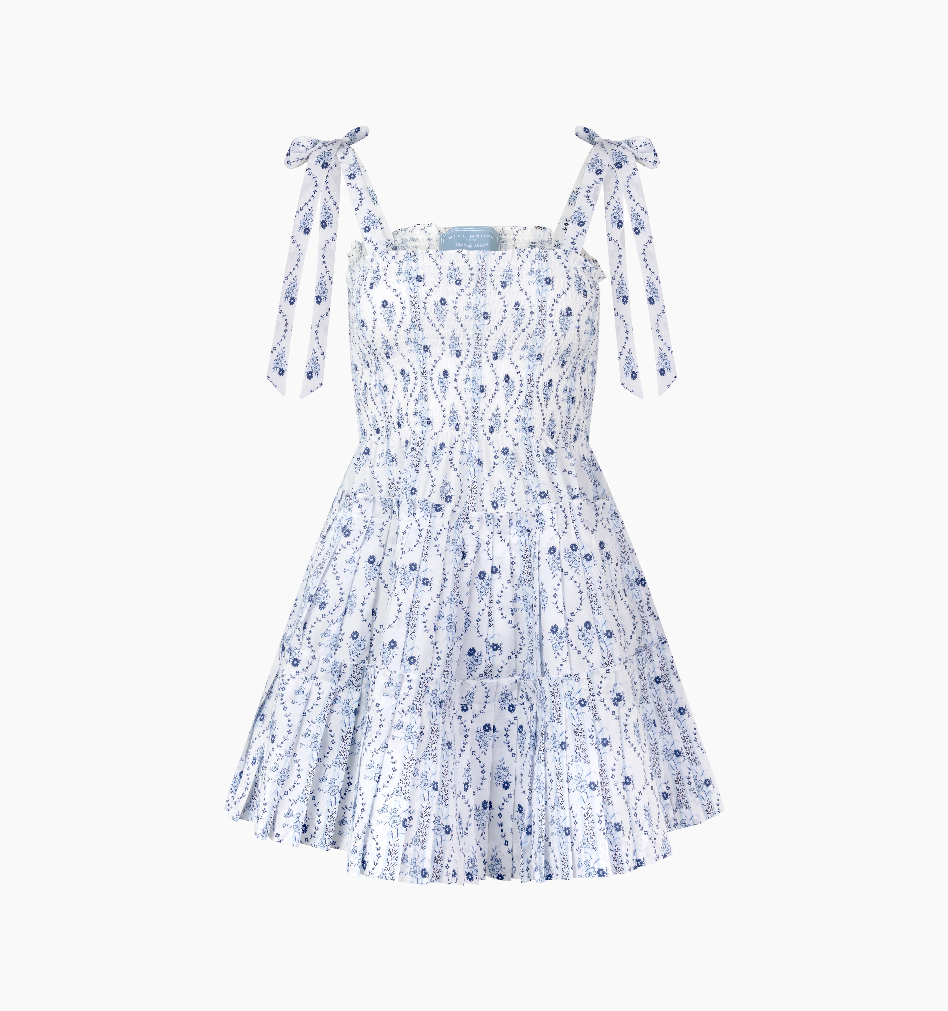 The Ribbon Charlotte Nap Dress | Blue Vine Stripe / M | ® | 100% Cotton | Hill House Home | Hill House Home US