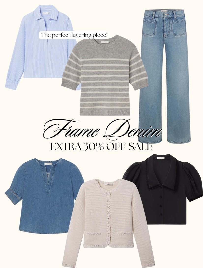 I love it when Frame goes on sale. 
These are some of their best-sellers.

Tops, jeans & sweaters.

#LTKOver40 #LTKSaleAlert #LTKootd
